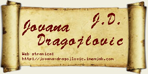 Jovana Dragojlović vizit kartica